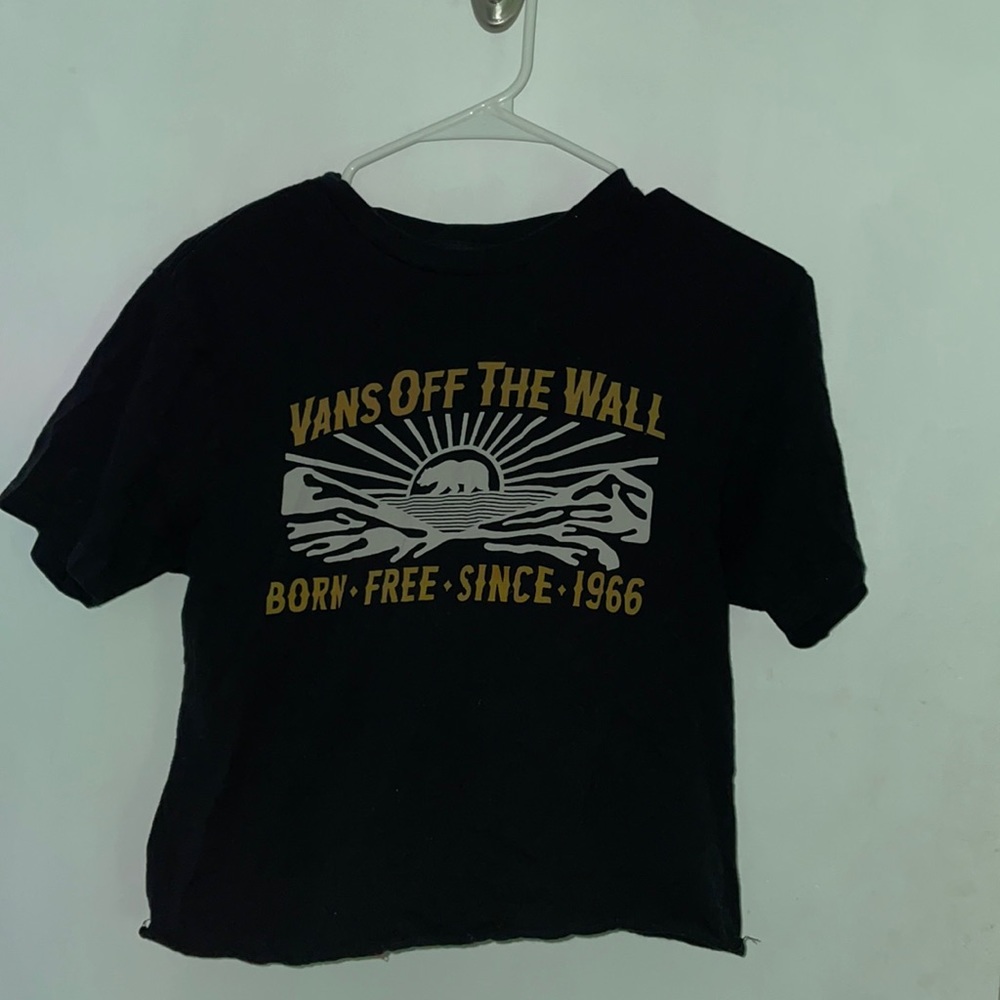 vintage cropped vans tee shirt